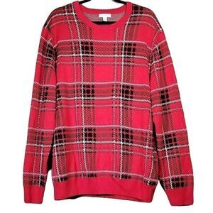 Charter Club Men's Plaid Family Sweater Sz XL